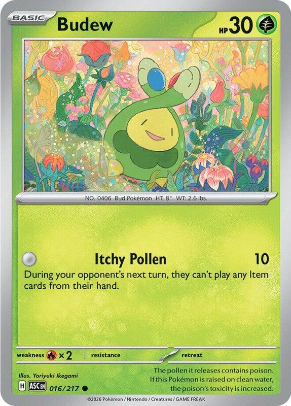 Budew 016/217 from ME: Ascended Heroes