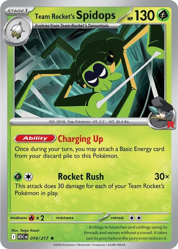 Team Rocket's Spidops 019/217 from ME: Ascended Heroes