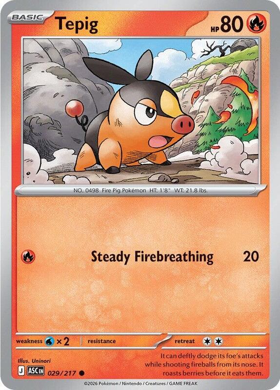 Tepig 029/217 from ME: Ascended Heroes