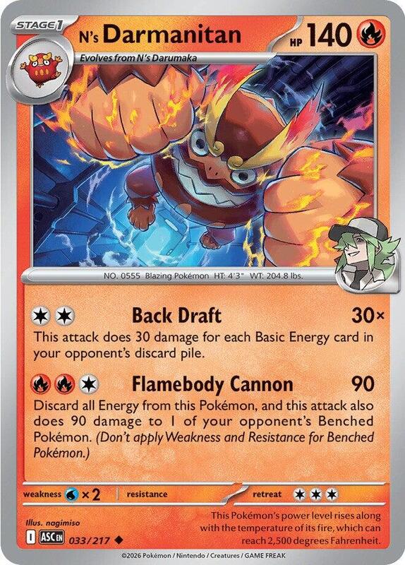 N's Darmanitan 033/217 from ME: Ascended Heroes