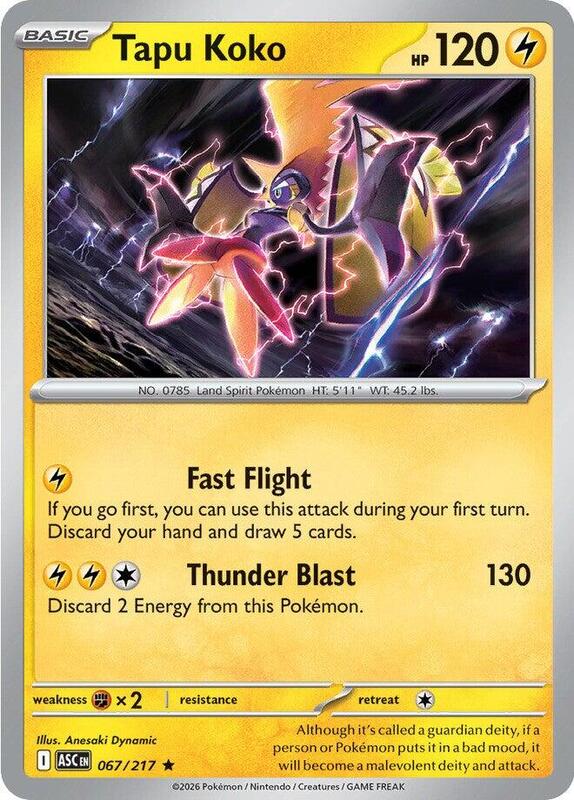 Tapu Koko 067/217 from ME: Ascended Heroes
