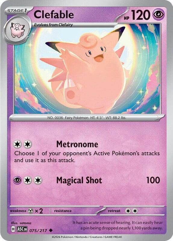 Clefable 075/217 from ME: Ascended Heroes