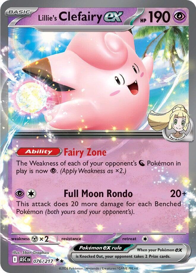 Lillie's Clefairy ex - 076/217 076/217