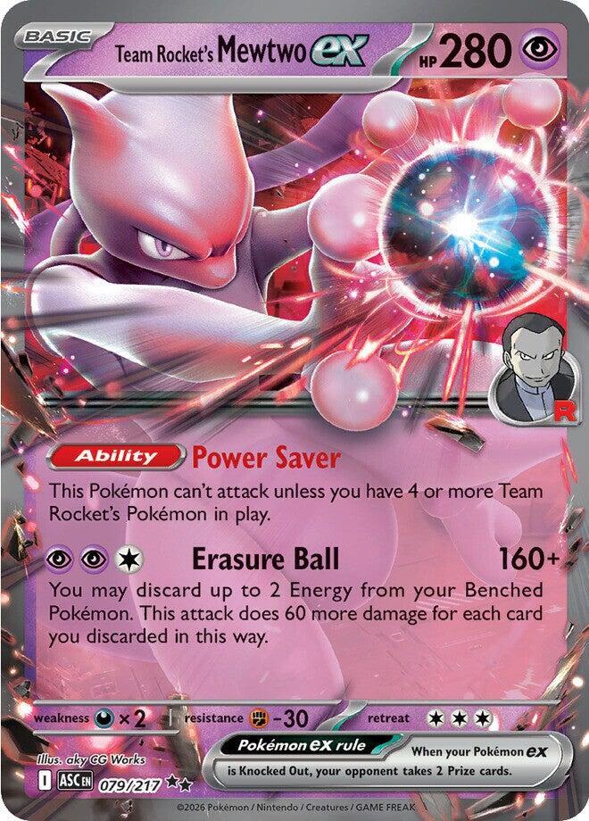 Team Rocket's Mewtwo ex - 079/217 - ME: Ascended Heroes - Pokemon