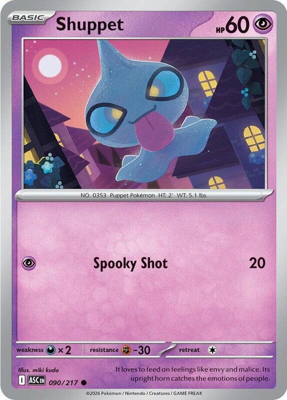 Shuppet 090/217 from ME: Ascended Heroes