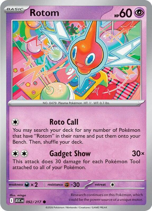 Rotom 092/217 from ME: Ascended Heroes