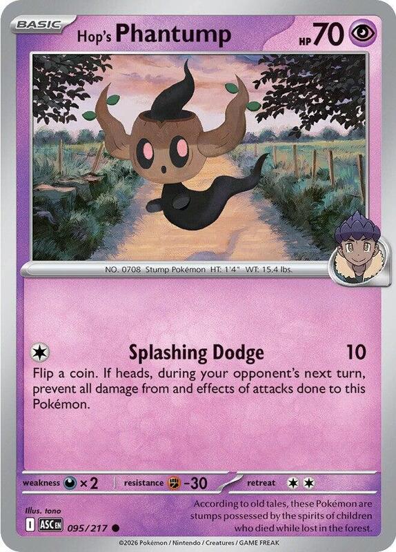 Hop's Phantump 095/217 from ME: Ascended Heroes