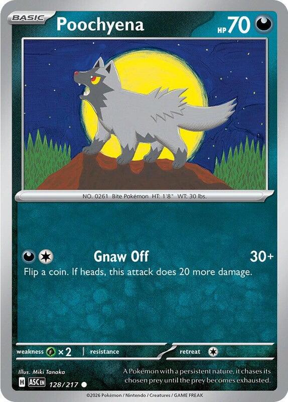 Poochyena 128/217 from ME: Ascended Heroes