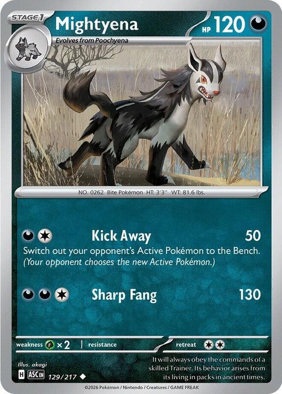 Mightyena 129/217 from ME: Ascended Heroes
