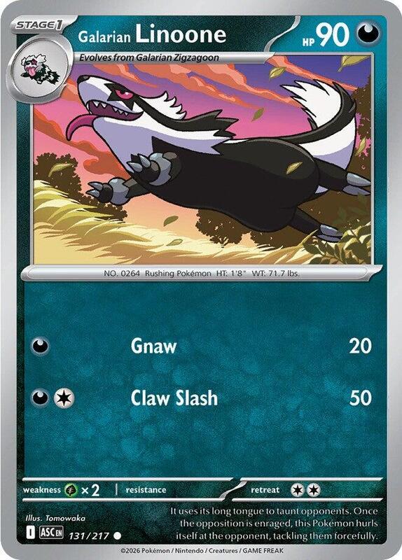 Galarian Linoone 131/217 from ME: Ascended Heroes
