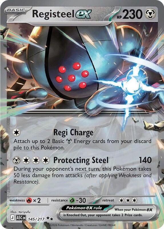 Registeel ex 145/217 from ME: Ascended Heroes