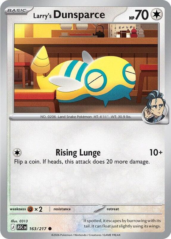 Larry's Dunsparce 163/217 from ME: Ascended Heroes