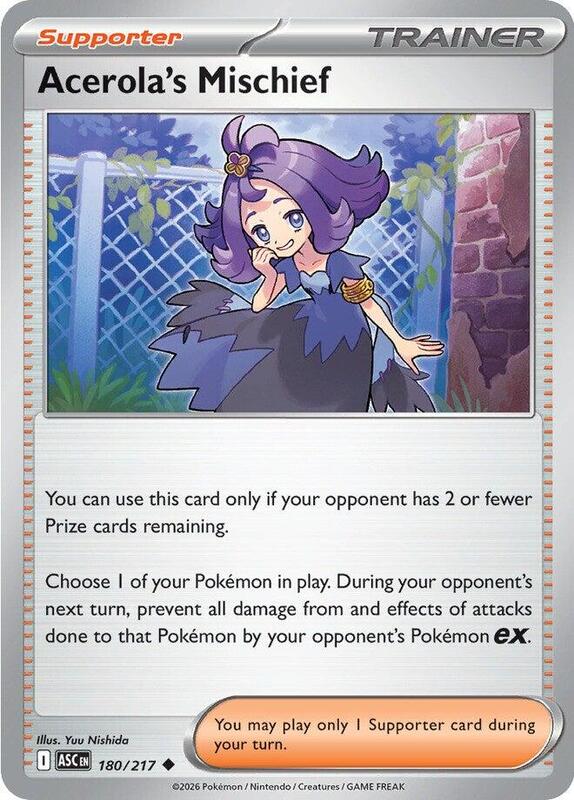 Acerola's Mischief 180/217 from ME: Ascended Heroes