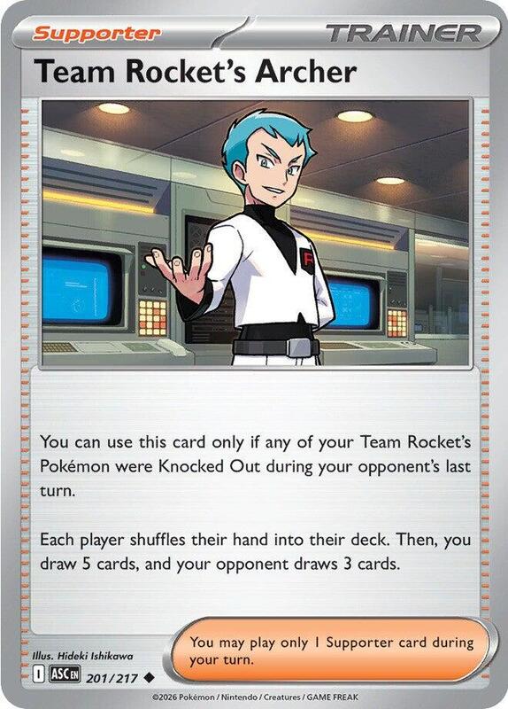 Team Rocket's Archer 201/217 from ME: Ascended Heroes