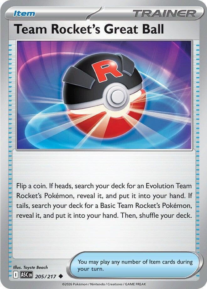 Team Rocket's Great Ball 205/217