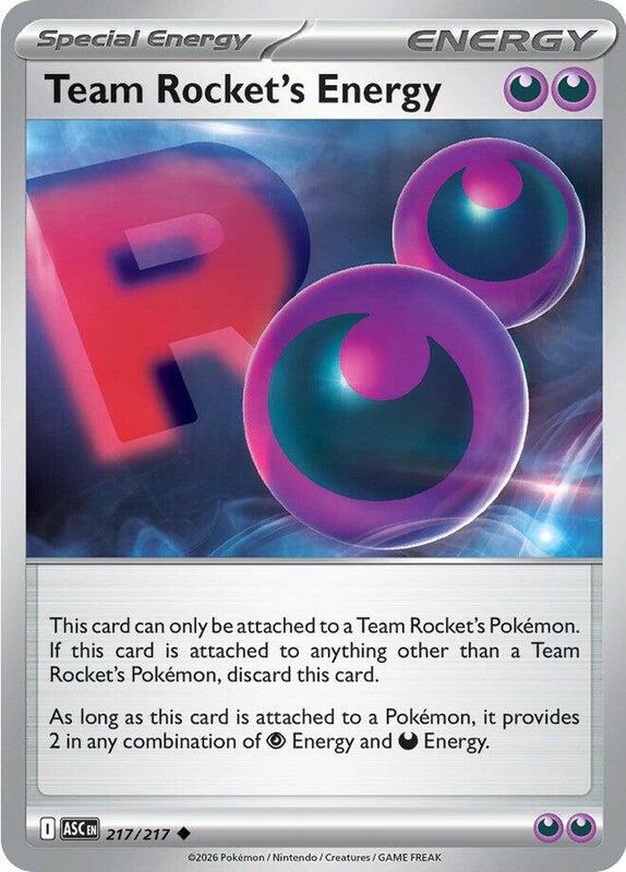 Team Rocket's Energy 217/217 from ME: Ascended Heroes