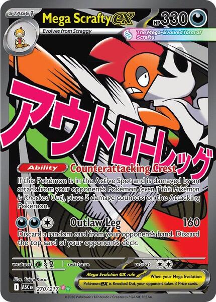 Mega Scrafty ex card image