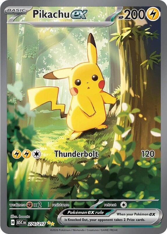 Pikachu ex 276/217 from ME: Ascended Heroes
