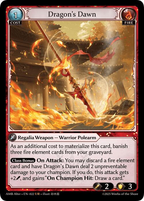 Dragon's Dawn - Mortal Ambition Alter Edition - Grand Archive TCG
