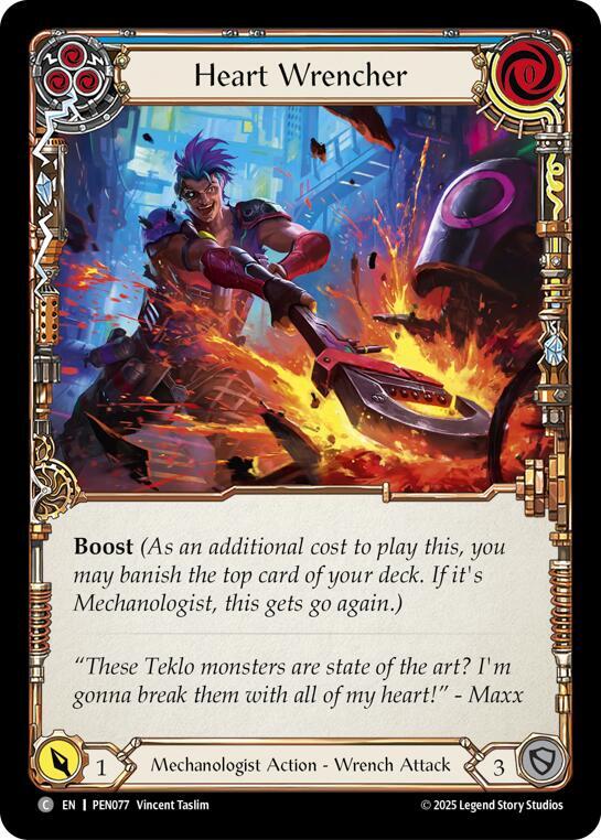 Heart Wrencher (Blue) - Compendium of Rathe - Flesh and Blood TCG Heart Wrencher (Blue) - Compendium of Rathe - Flesh and Blood TCG