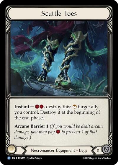 Scuttle Toes — Cold Foil Compendium of Rathe Rare Flesh and Blood card — value and price