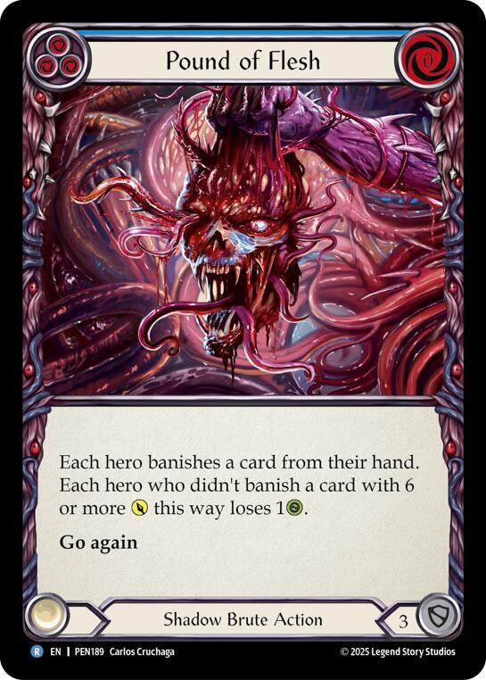 Pound Of Flesh (Blue) - Compendium of Rathe - Flesh and Blood TCG