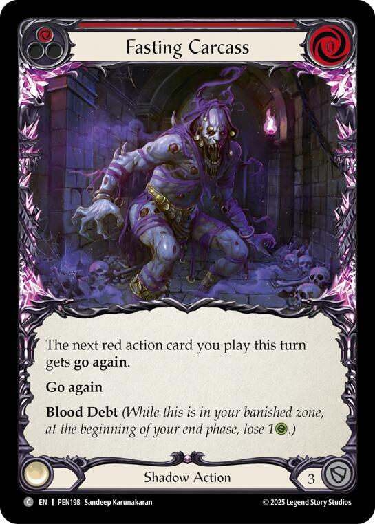 Fasting Carcass (Red) - Compendium of Rathe - Flesh and Blood TCG