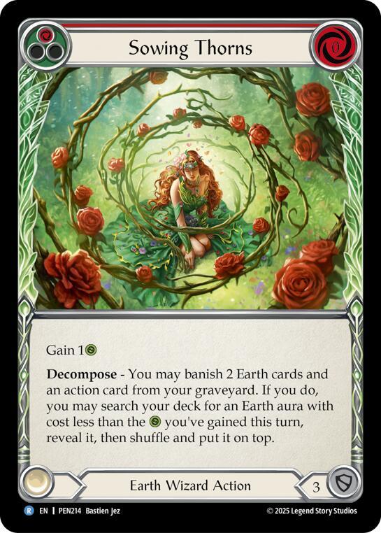 Sowing Thorns (Red) - Compendium of Rathe - Flesh and Blood TCG