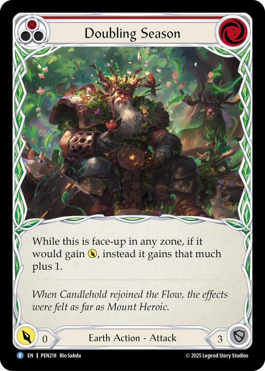 Doubling Season (Red) PEN218 card