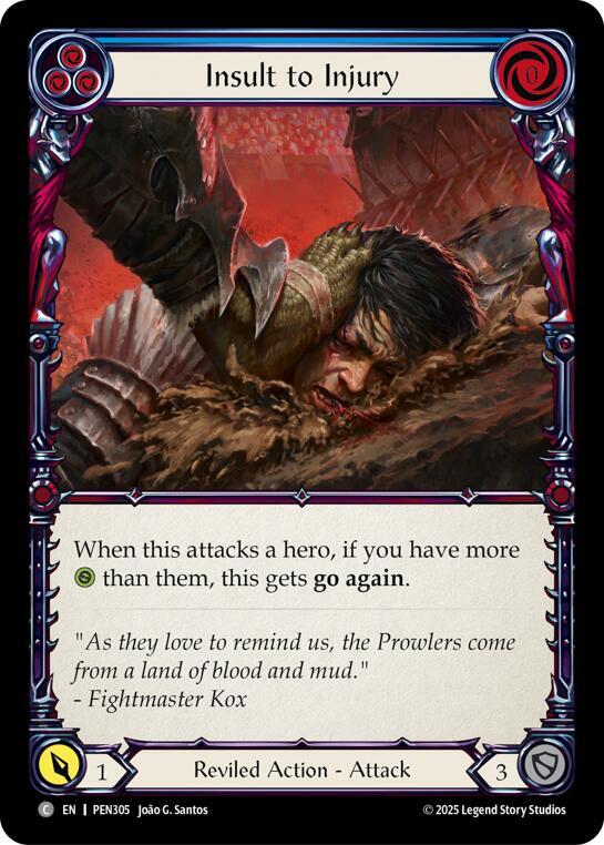 Insult To Injury (Blue)