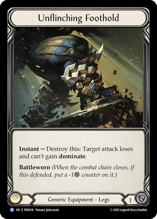 Unflinching Foothold PEN318 card