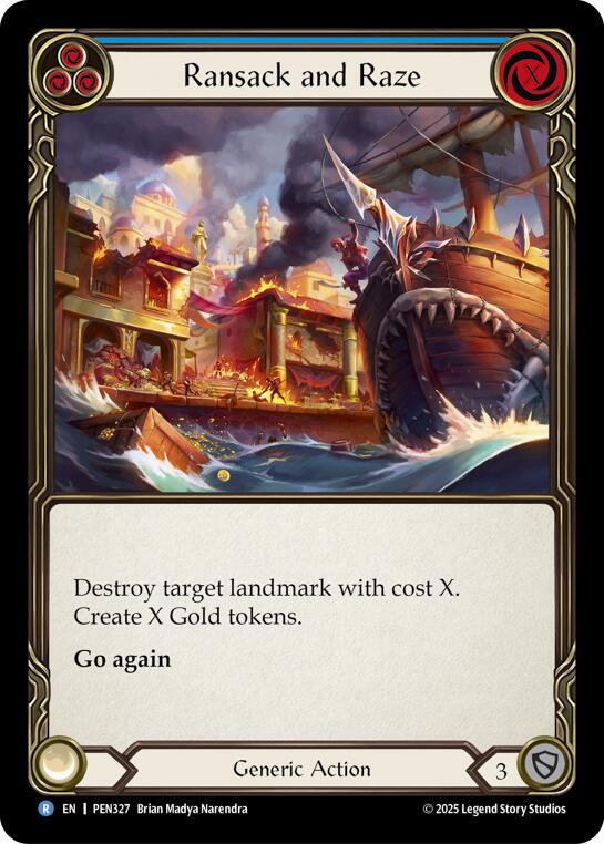 Ransack And Raze (Blue) PEN327 card