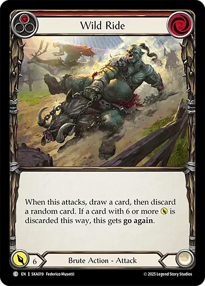 Flesh and Blood Wild Ride CF marvel プロモ Wild Ride (Red) - Silver Age Chapter 1 - Flesh and Blood TCG