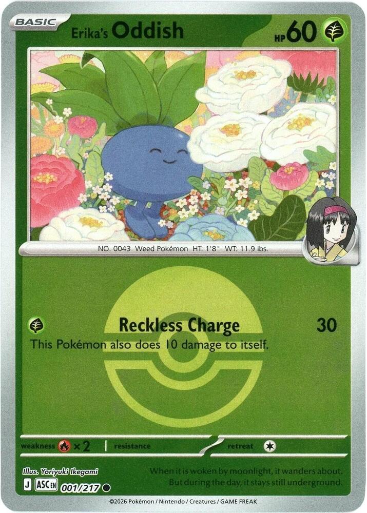 Erika's Oddish (Poke Ball) 001/217