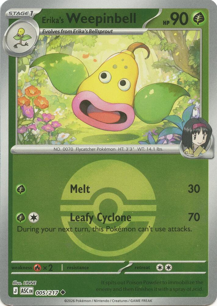 Erika's Weepinbell (Poke Ball) 005/217
