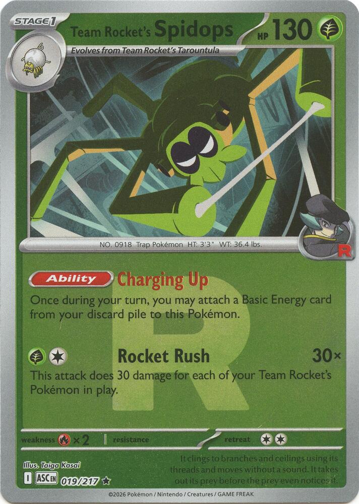 Team Rocket's Spidops (Team Rocket) 019/217