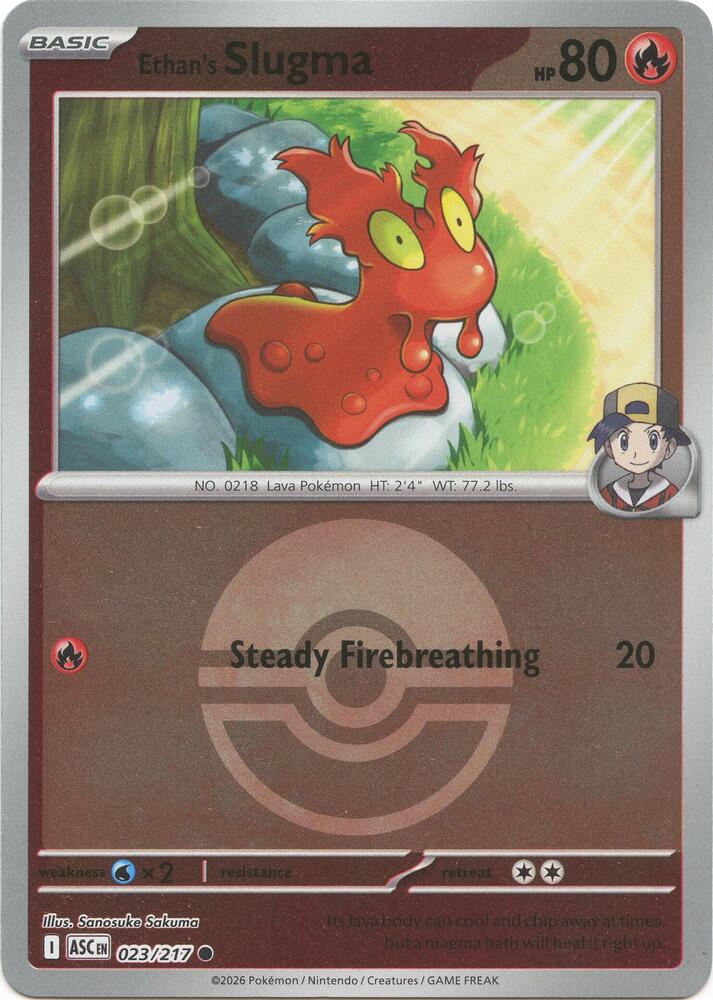 Ethan's Slugma (Poke Ball) 023/217