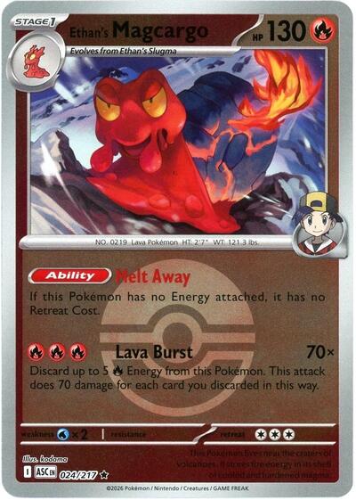 Ethan's Magcargo - 024/217 (Poke Ball)