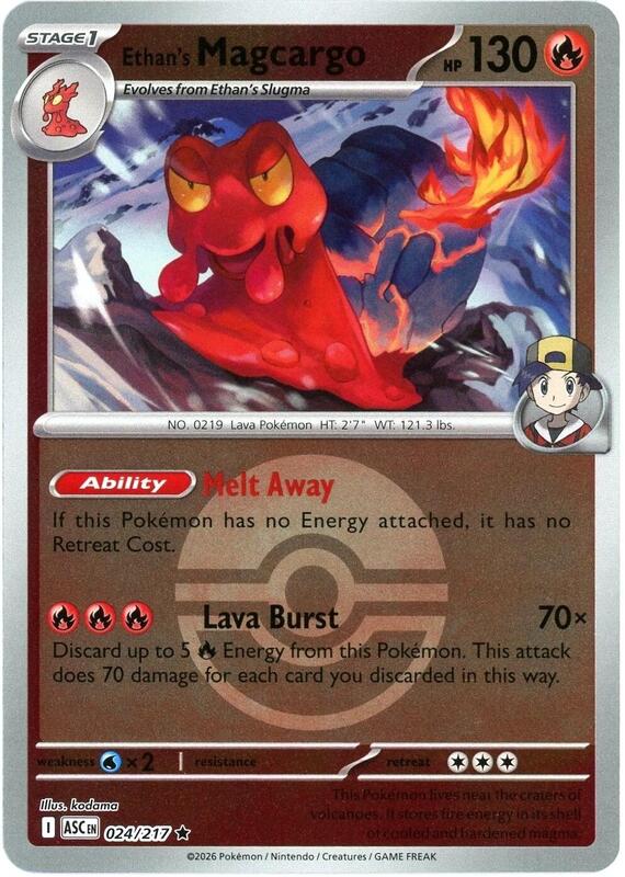 Ethan's Magcargo - 024/217 (Poke Ball) 024/217 from ME: Ascended Heroes