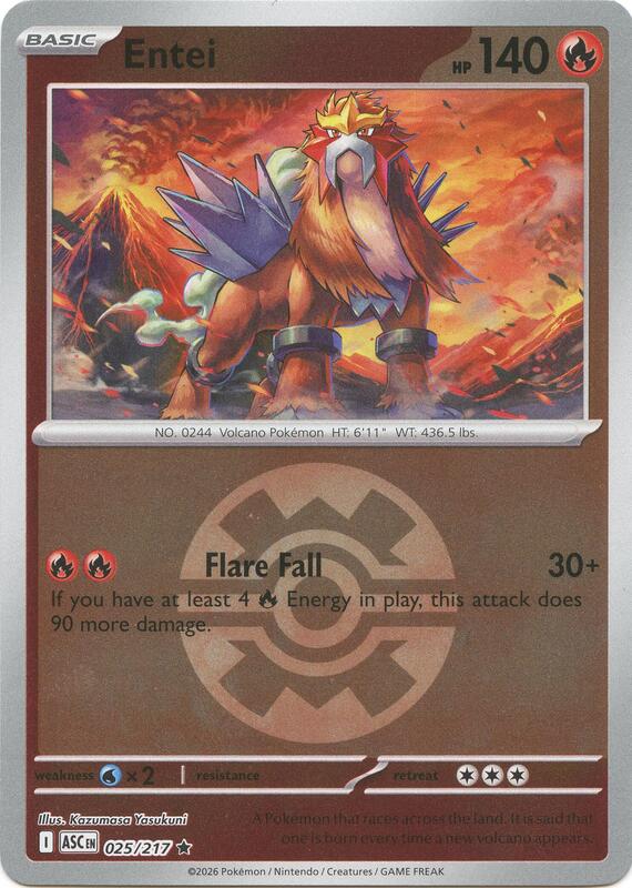 Entei (Quick Ball) 025/217 from ME: Ascended Heroes