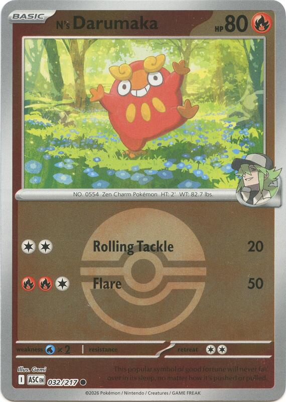 N's Darumaka (Poke Ball) 032/217 from ME: Ascended Heroes