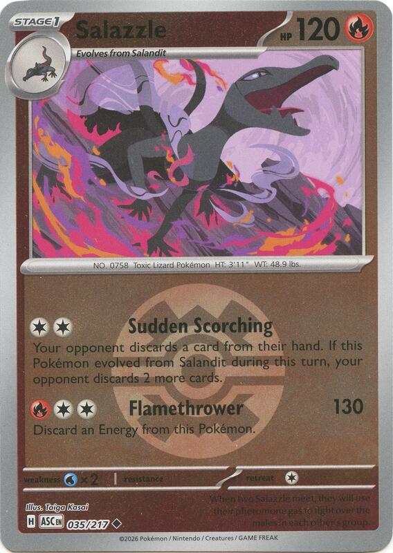 Salazzle - 035/217 (Quick Ball) 035/217 from ME: Ascended Heroes