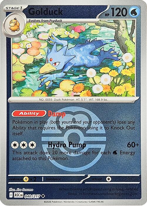 Golduck (Love Ball) 040/217 from ME: Ascended Heroes
