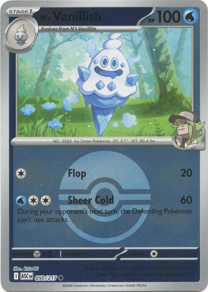 N's Vanillish (Poke Ball) 050/217