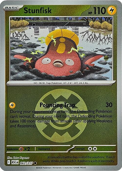 Stunfisk (Quick Ball) 062/217 from ME: Ascended Heroes