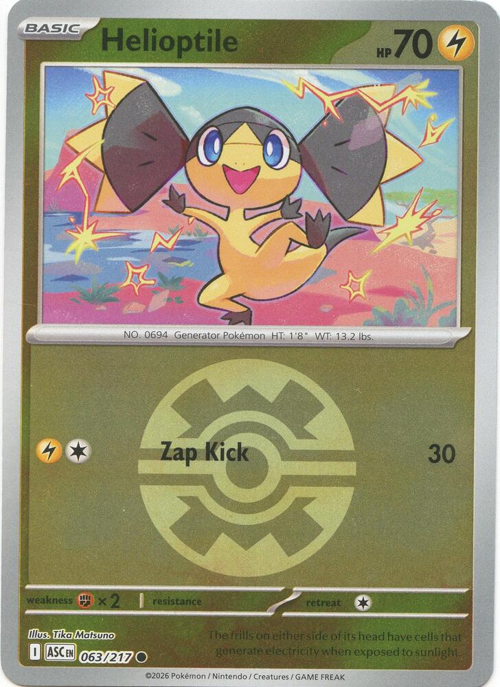Helioptile (Quick Ball) 063/217