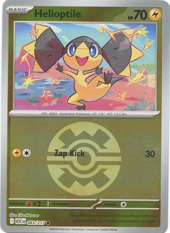 Helioptile (Quick Ball) 063/217 from ME: Ascended Heroes