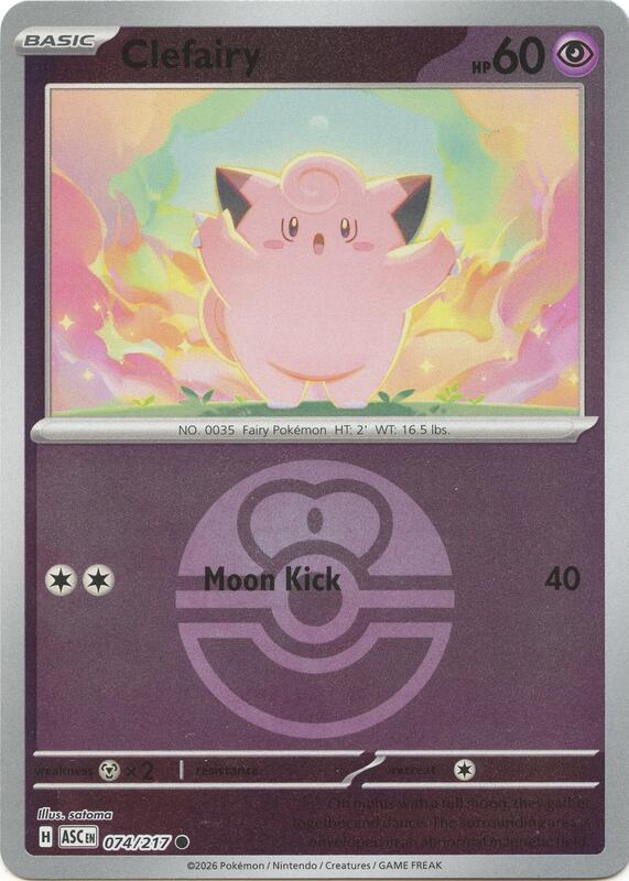 Clefairy (Love Ball) 074/217 from ME: Ascended Heroes