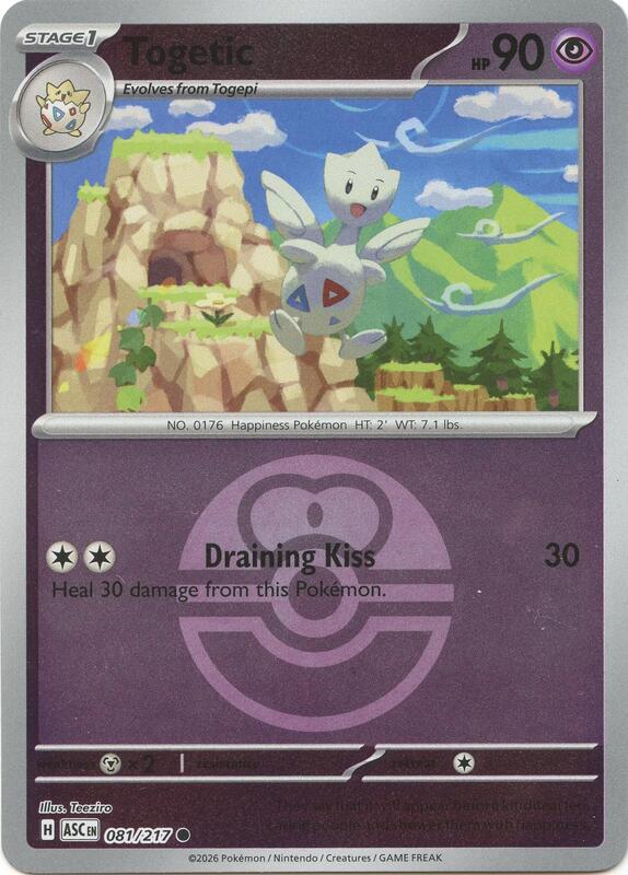 Togetic (Love Ball) 081/217 from ME: Ascended Heroes