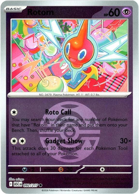 Rotom (Dusk Ball) 092/217 from ME: Ascended Heroes